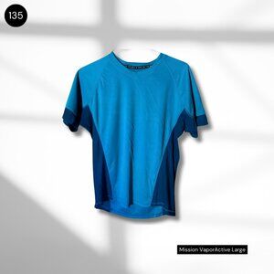 Mission VaporActive Performance Tee in Aqua Blue